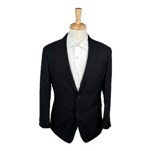 Z Zegna Black Knit Pure Breathable Wool Unstructured Men's Sportcoat Size 42R